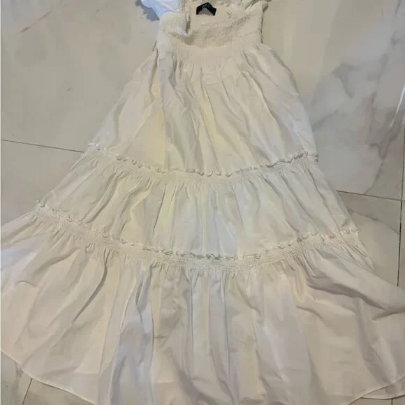 Elegant White sundress. BY OPT #14 - Picture 6 of 9